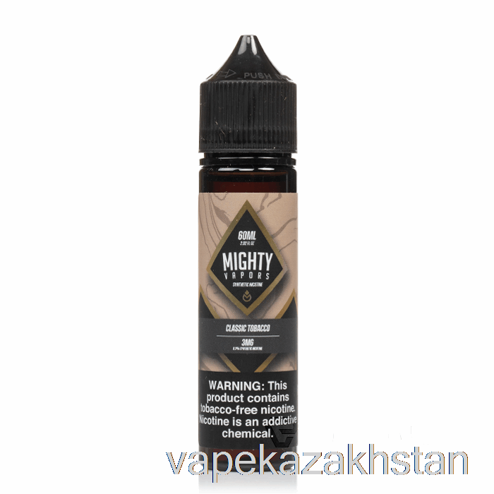 Vape Disposable Classic Tobacco - Mighty Vapors - 60mL 0mg